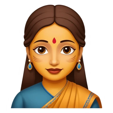 a face saying radhe radhe sticker