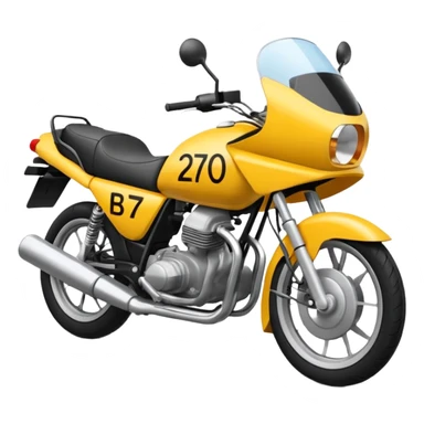 crea un emoji de una matrícula europea de moto con los números 2706 y las letras LRK  sticker