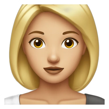 sweet blonde gaze sticker