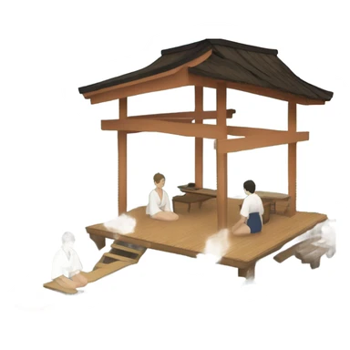 Japanese hot spring sticker