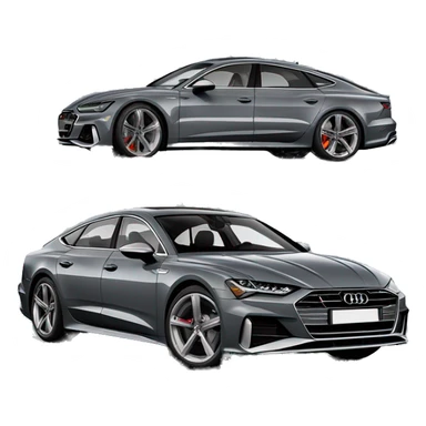 Audi A7 C8 Daytona Grey  sticker