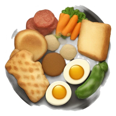 Warm plate of food sticker