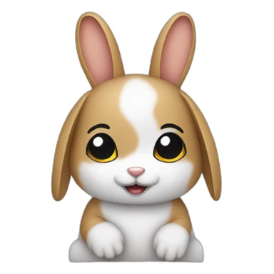 rabbits coding sticker