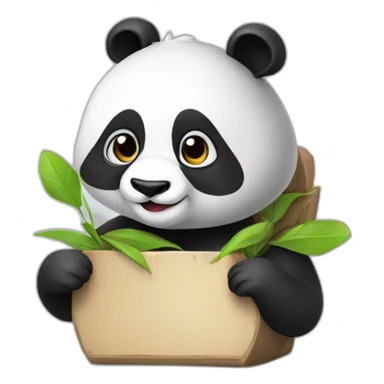 Panda con videojuegos sticker
