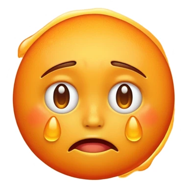 crying heat emoji sticker