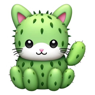 toki doki cactus kitty sticker