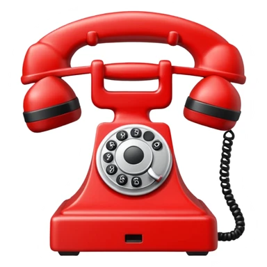 kırmızı cep telefonu sticker