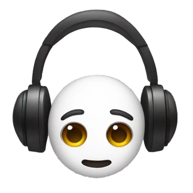 Headphones with a bow sticker