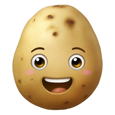 Potato smiling  sticker