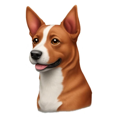 Red Australian cattle dog  sticker