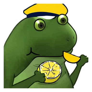 In eine Zitrone beißen  sticker