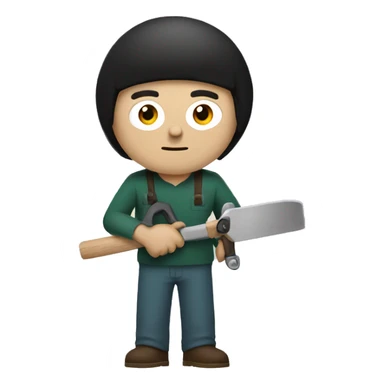 Timmie from South Park holding tools sticker