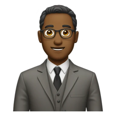 Smart person sticker