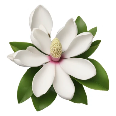 magnolia flower sticker
