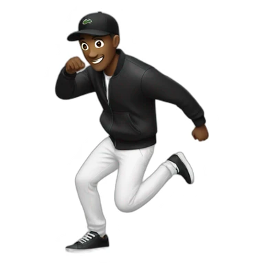 Guy using black lacoste in baile funk sticker