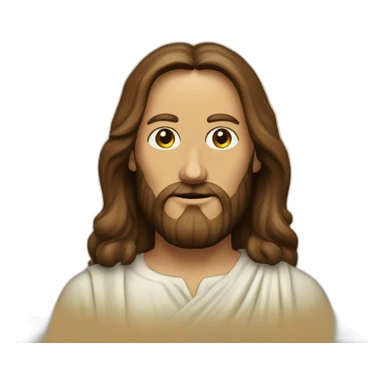 Jesus Christ half-length and underneath the text "I have seen that sticker