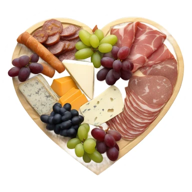 heart shaped charcuterie sticker