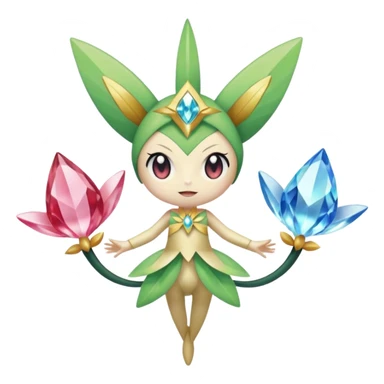 Diancie-Celebi-Victini-Jirachi-Meloetta-fusion  sticker