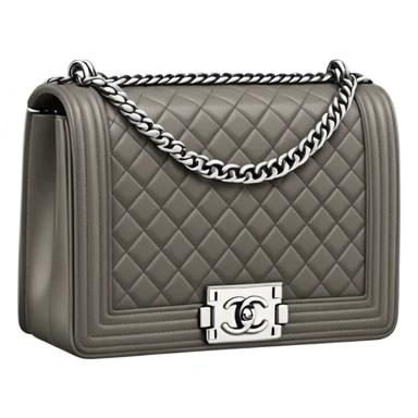 chanel le boy gray bag sticker