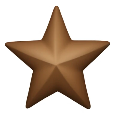 brown star sticker