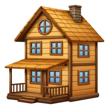 wood house sticker