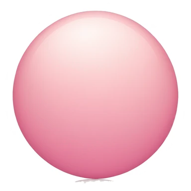 A round, flesh colored ball with a pink dot in the middle of it sticker