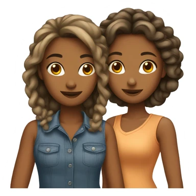 two girlfriends  sticker