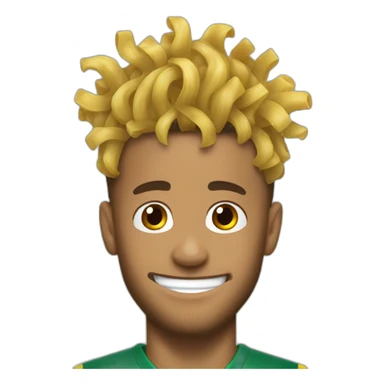 Neymar noodles hair sticker