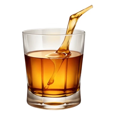 glass of whiskey sticker