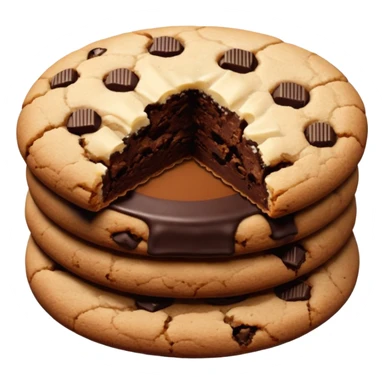 dark chocolate cookie sticker