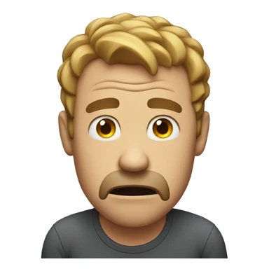 man stressing out sticker