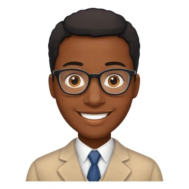 Black English teacher sticker