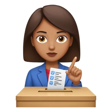 Vote - participate in elections by casting your vote for candidates sticker