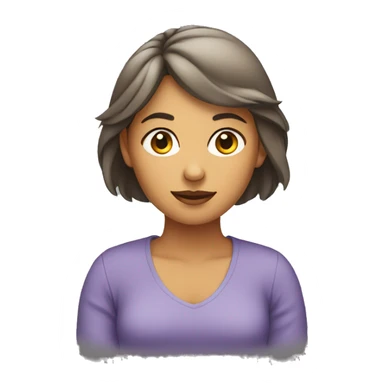 woman sitting criss crossed sticker