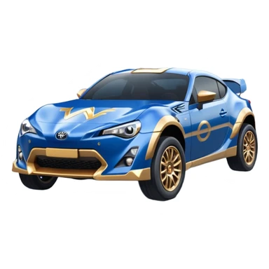 Wonder Woman’s Long wheelbase widened pearly midnight snow blue 2nd generation 2025 Toyota 86 off-road supercar racer sticker