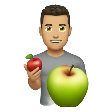 Ronaldo qui mange une pomme sticker