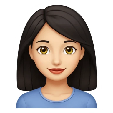 Dark haired olive skinned female sticker