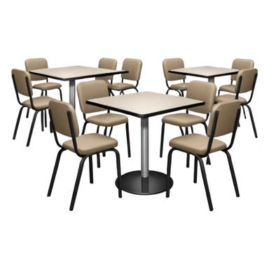 un comedor  de cafeteria sticker