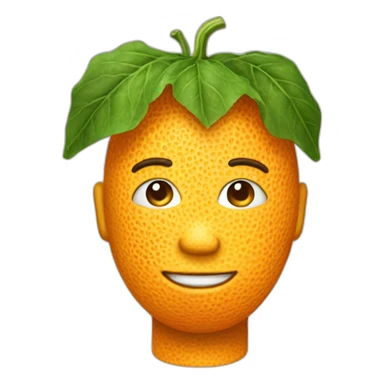 Cantaloupe-skin-man sticker