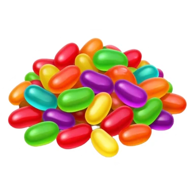 neon jelly bean poop sticker