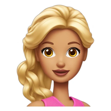 barbie woman sticker