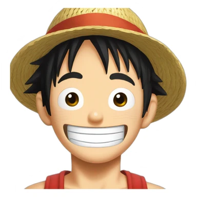 Luffy in one piece sticker