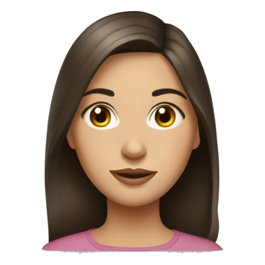 Russian girl brunette  sticker