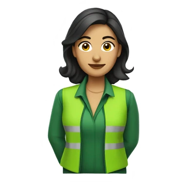 mexican female architect with green tsirt sticker