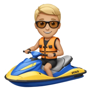 jet ski rider sticker