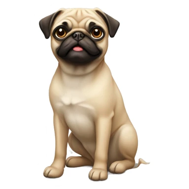 Pug female sticker