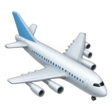 Un avion près d'une tour sticker