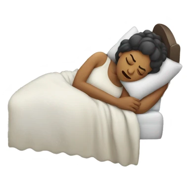 woman sleeping having nightmare sticker