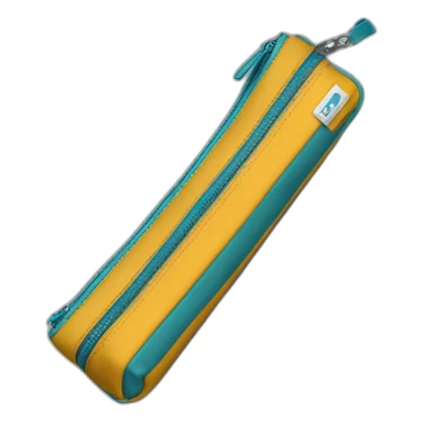 pencil case with zipper sticker