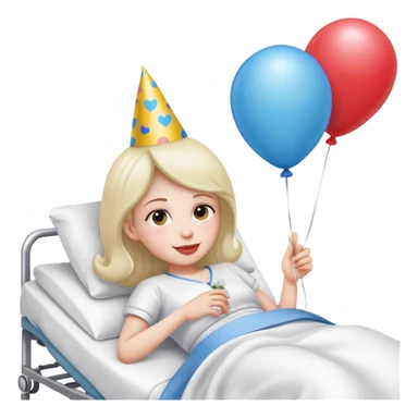 Happy wedding anniversary sick in the hospital  sticker